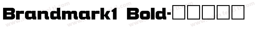 Brandmark1 Bold字体转换